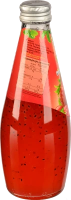 Напій Lucky 290мл Полуниця з насінням базиліка