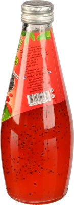 Напій Lucky 290мл Полуниця з насінням базиліка