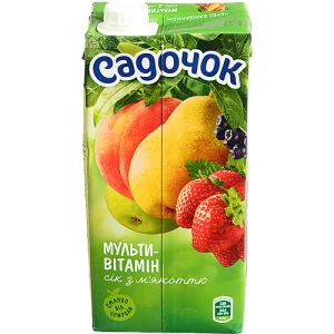 Сік з м'якоттю стерилізований Мультивітамін Садочок 0.95л
