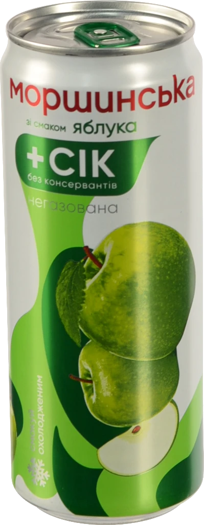 Напій Моршинська 0.33л яблуко н.газ з.б.