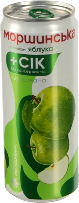 Напій Моршинська 0.33л яблуко н.газ з.б.