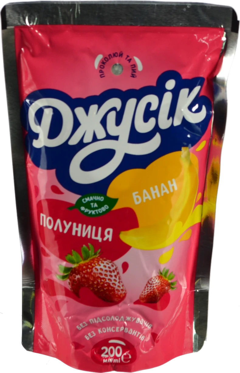 Сік Джусік 0.2л Банан Полуниця