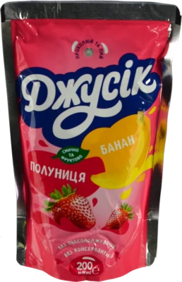 Сік Джусік 0.2л Банан Полуниця