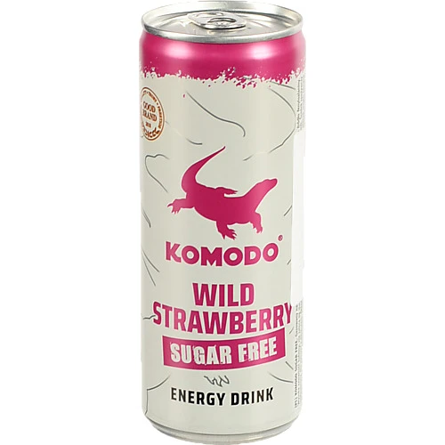 Енергетичний напій Komodo 0.25л полуниця без цукру