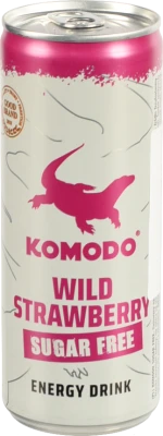 Енергетичний напій Komodo 0.25л полуниця без цукру