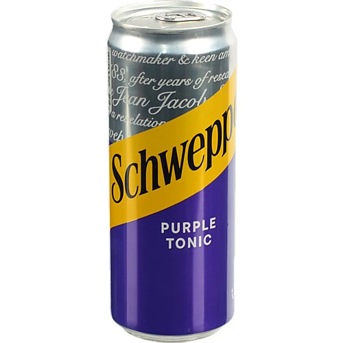 Напій Schweppes Purple Tonic, залізна банка, 0.33 л