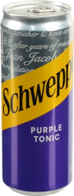 Напій Schweppes Purple Tonic, залізна банка, 0.33 л