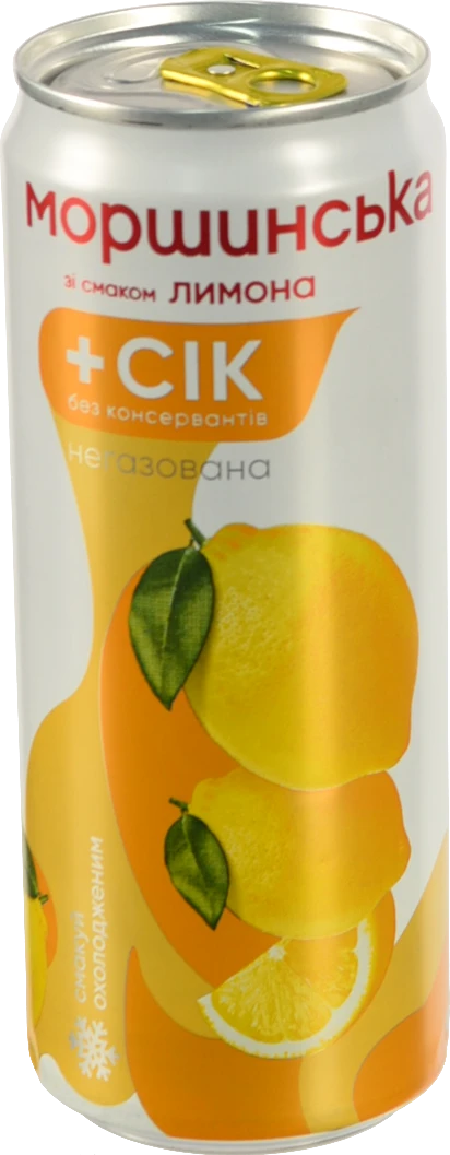 Напій Моршинська 0.33л лимон н.газ з.б.