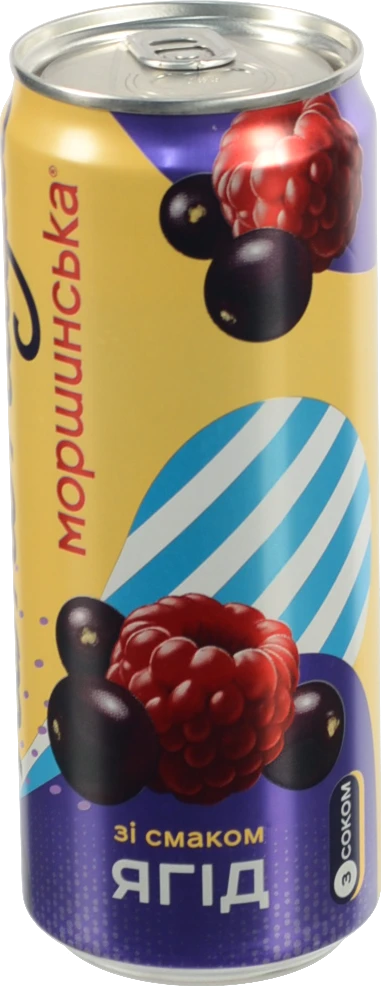 Напій Лимонада Моршинська 0.33л ягоди сл.газ з.б.