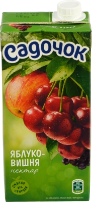 Нектар освітлений пастеризований Яблуко-вишня Садочок 0,95л