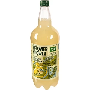 Квас Тарас Flower Power 1.5л смак квітів бузини та лемонграсу