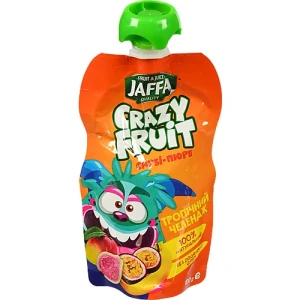 Смузі-пюре Тропічний челендж Crazy Fruit Jaffa д/п 100г