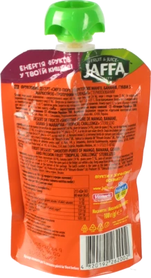 Смузі-пюре Тропічний челендж Crazy Fruit Jaffa д/п 100г