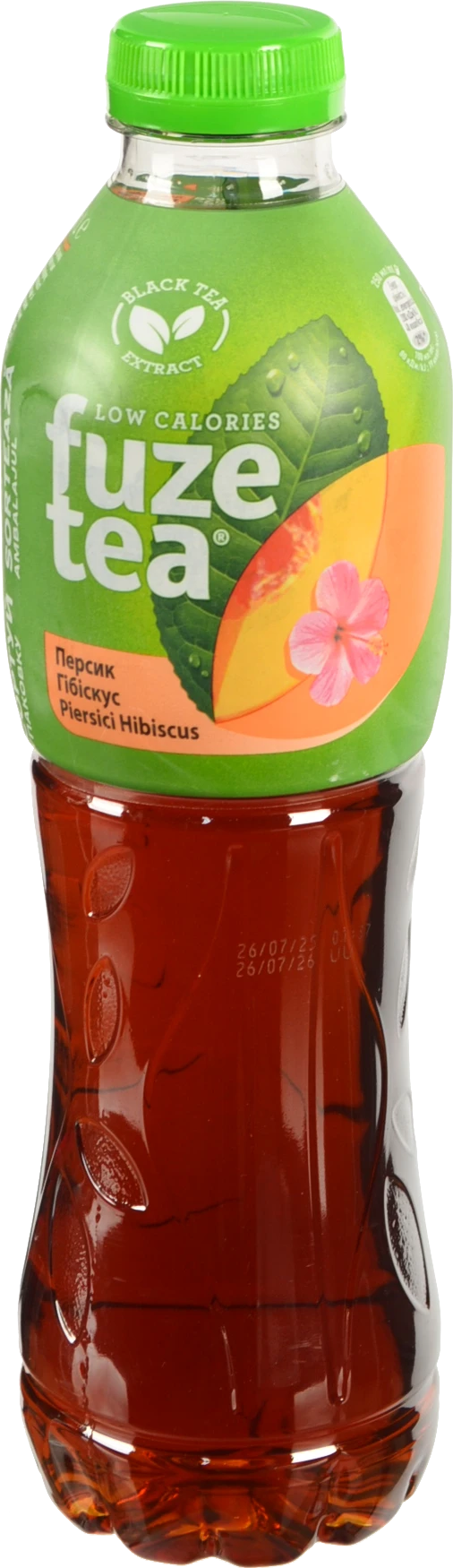 Чай холодний Fuzetea 1л чорний персик гібіскус