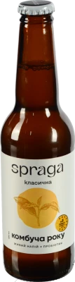 Напій безалкогольний слабогазований Класична Комбуча Spraga 330мл