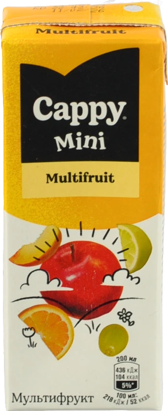 Нектар Cappy Mini 0.2л мультифрукт