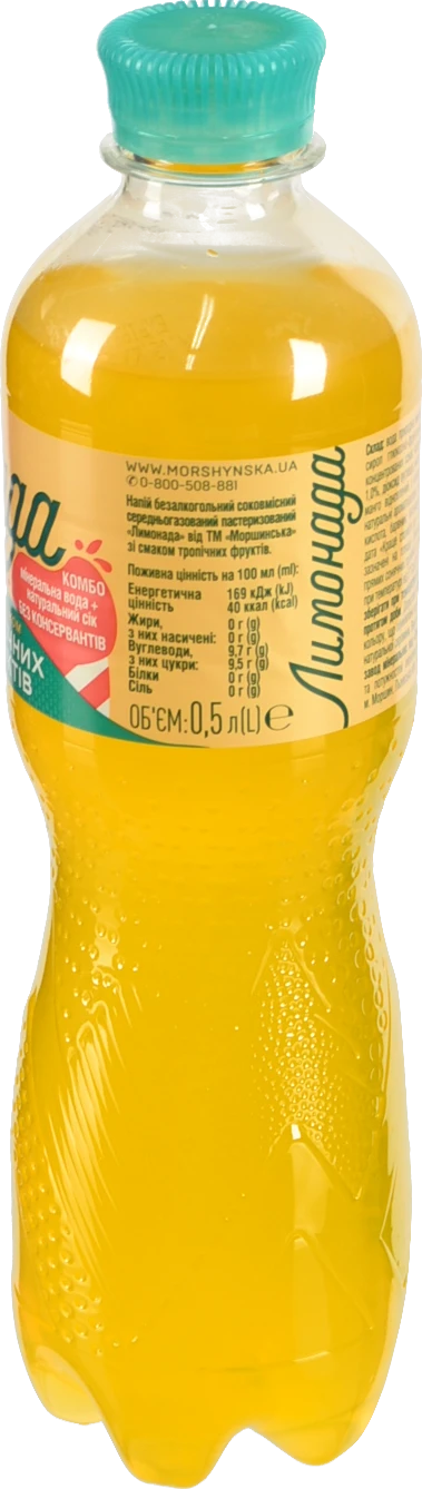 Напій Лимонада Моршинська 0.5л тропічні фрукти сл.газ