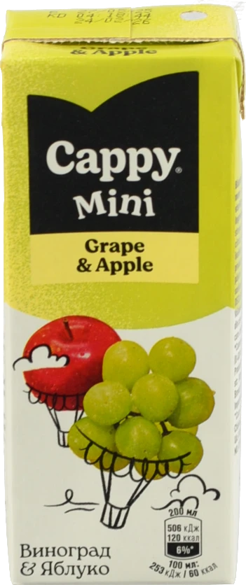 Нектар Cappy Mini 0.2л виноград-яблуко
