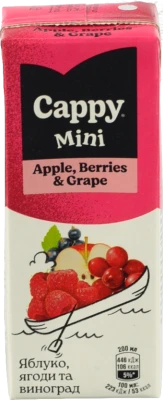 Нектар Cappy Mini 0.2л яблуко-ягоди-виноград
