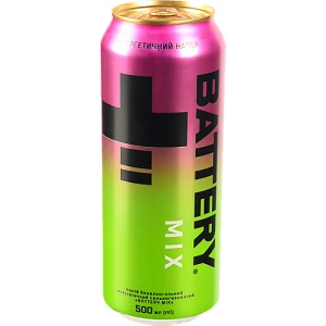Напій енергетичний безалкогольний сильногазований Mix Battery з/б 500мл