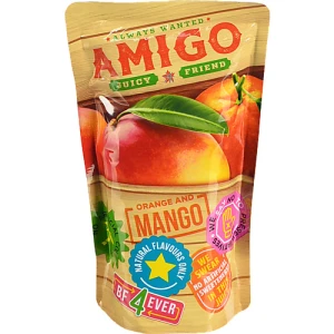 Напій AMIGO соковмісний 0.2л манго та апельсин