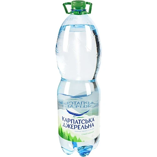 Вода мінеральна слабогазована Карпатська Джерельна п/пл 2л