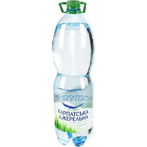 Вода мінеральна слабогазована Карпатська Джерельна п/пл 2л