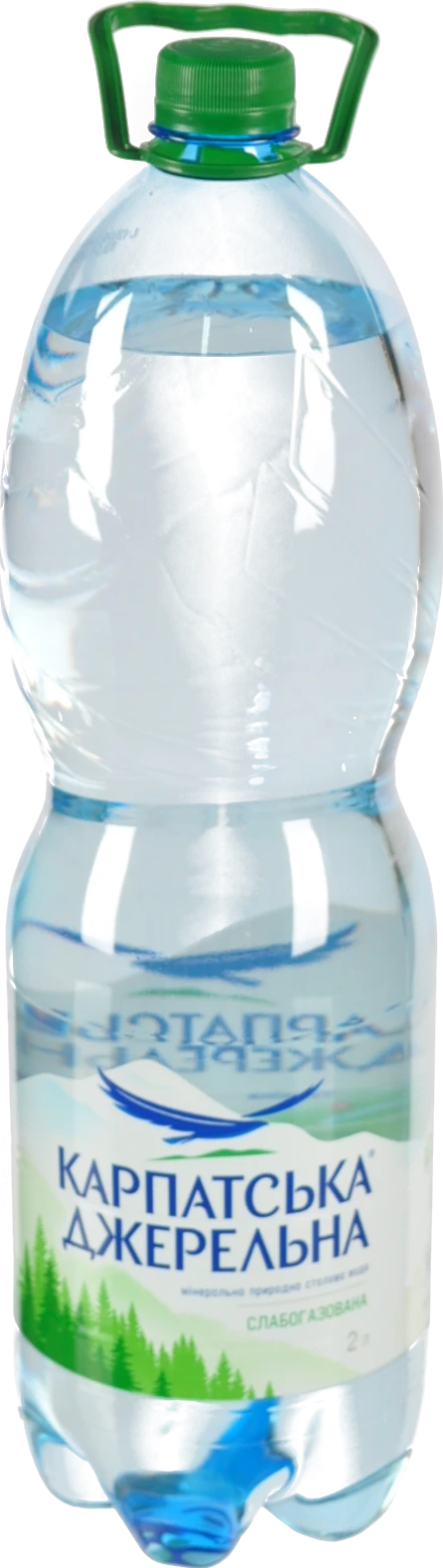 Вода мінеральна слабогазована Карпатська Джерельна п/пл 2л