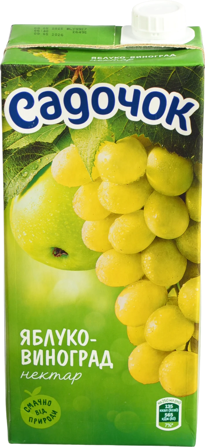 Нектар Садочок Яблуко-Виноград 0.95л