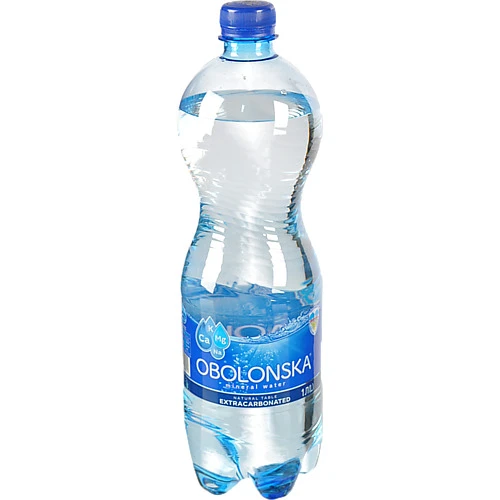 Вода мінеральна сильногазована Оболонська 1л
