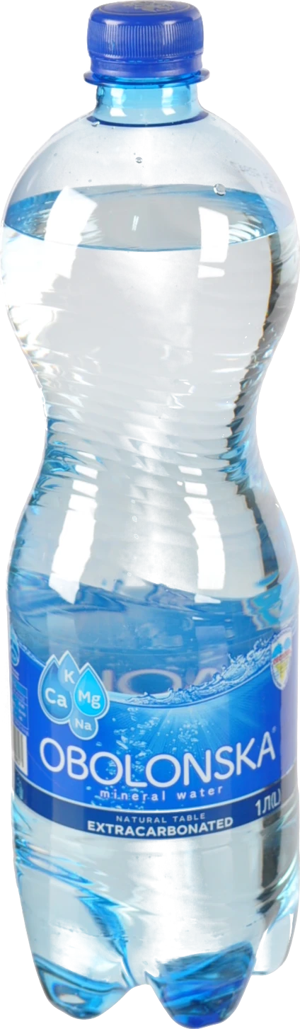 Вода мінеральна сильногазована Оболонська 1л