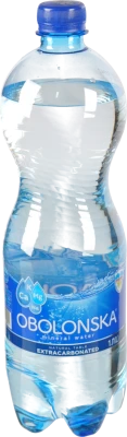 Вода мінеральна сильногазована Оболонська 1л