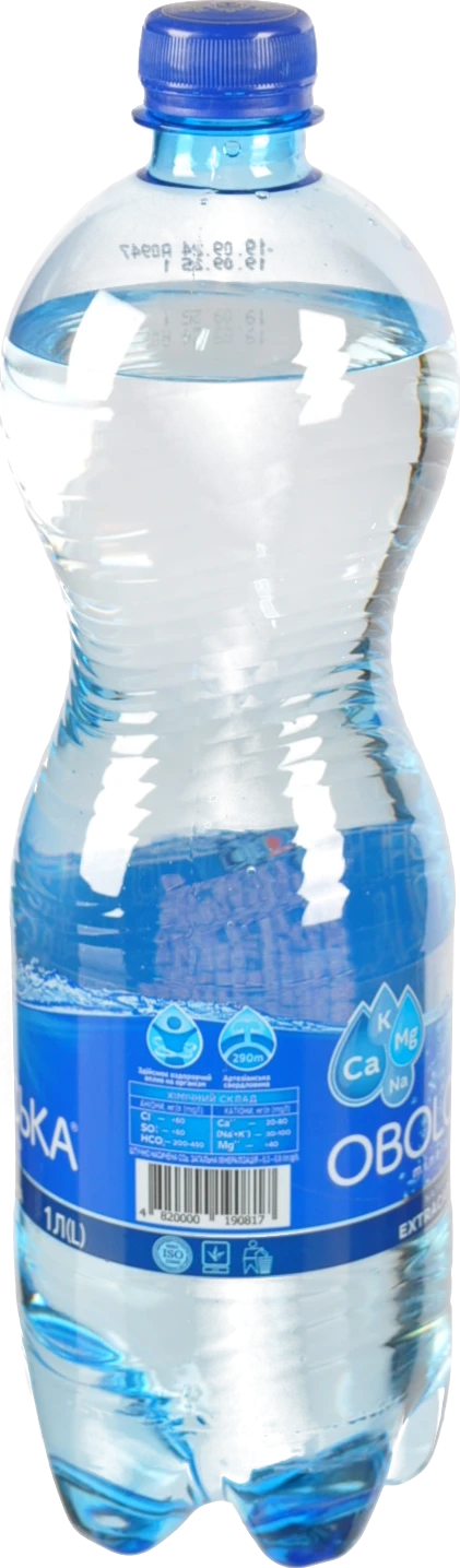 Вода мінеральна сильногазована Оболонська 1л