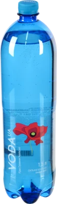 Вода питна ТМ VODA UA.Рідна Справжня Українська. 1.5 л.. сильногаз. ПЕТ