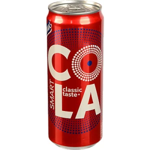 Напій безалкогольний сильногазований Живчик Smart Cola з/б 0.33л