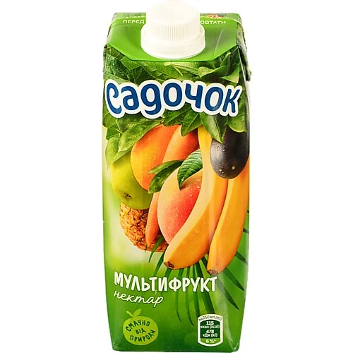 Нектар з м'якоттю Мультифрукт Садочок 0,5л