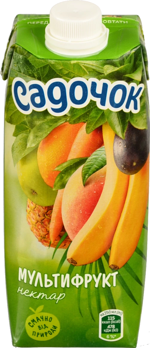 Нектар з м'якоттю Мультифрукт Садочок 0,5л