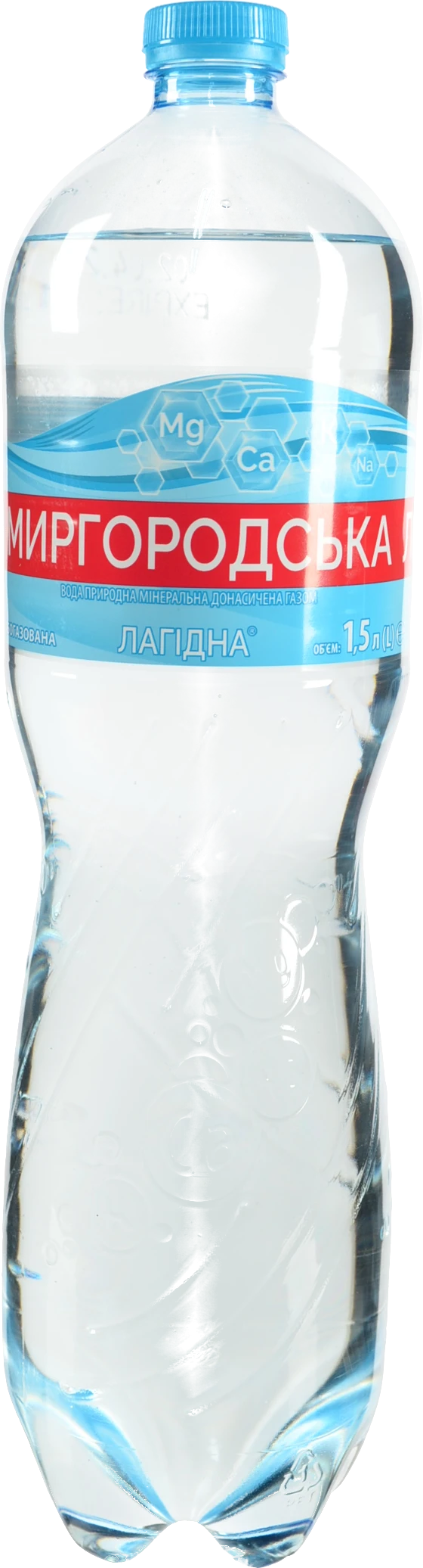 Вода мінеральна слабогазована Миргородська Лагідна п/пл 1.5л