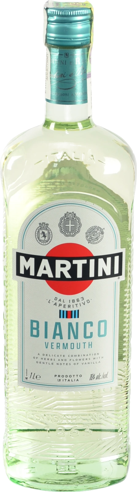 Вермут Мартіні 1л 15% білий десертний Bianco