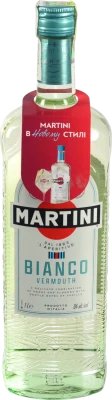 Вермут Мартіні 1л 15% білий десертний Bianco
