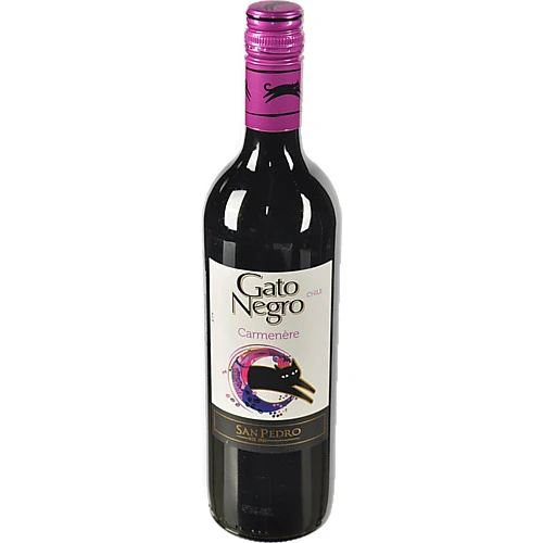 Вино Гато Негро 0.75л кармінер червоне сухе
