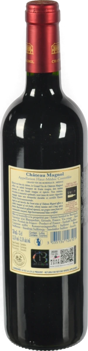 Вино 0.75л Chateau Magnol Haut Medoc B&G 2011