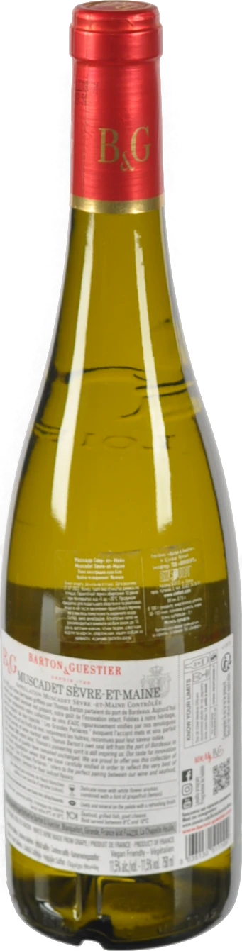 Вино B&G Muscadet Sevre et Maine 0.75л Сухе Біле