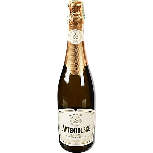 Вино ігристе 0.75л 10-13.5% біле напівсолодке Артемівське Artwinery пл