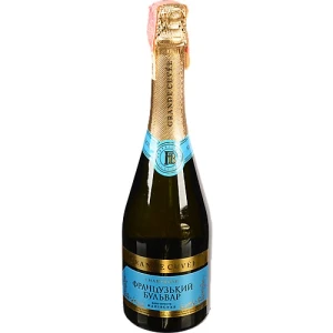 Вино ігристе 0.75л 10-13.5% біле напівсухе 0.75л Французький бульвар бут