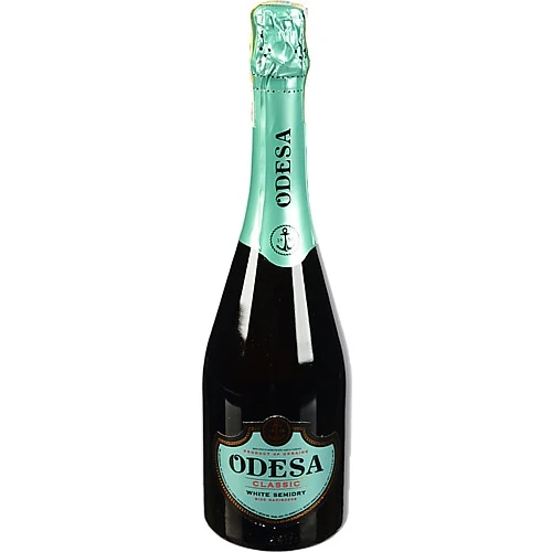 Вино ігристе 0.75л 10-13.5% біле напівсухе Classic Odesa