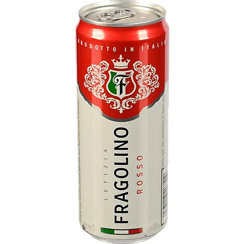 Напій винний 0.33л 7% ароматизований газований Fragolino Rosso Letizia з/б