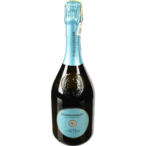Вино ігристе Casa Coller 0.75л 11% шардоне спуманте брют біле