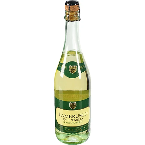 Вино напівігристе Corte Viola 0.75л ламбруско емілія IGT біле солодке 8