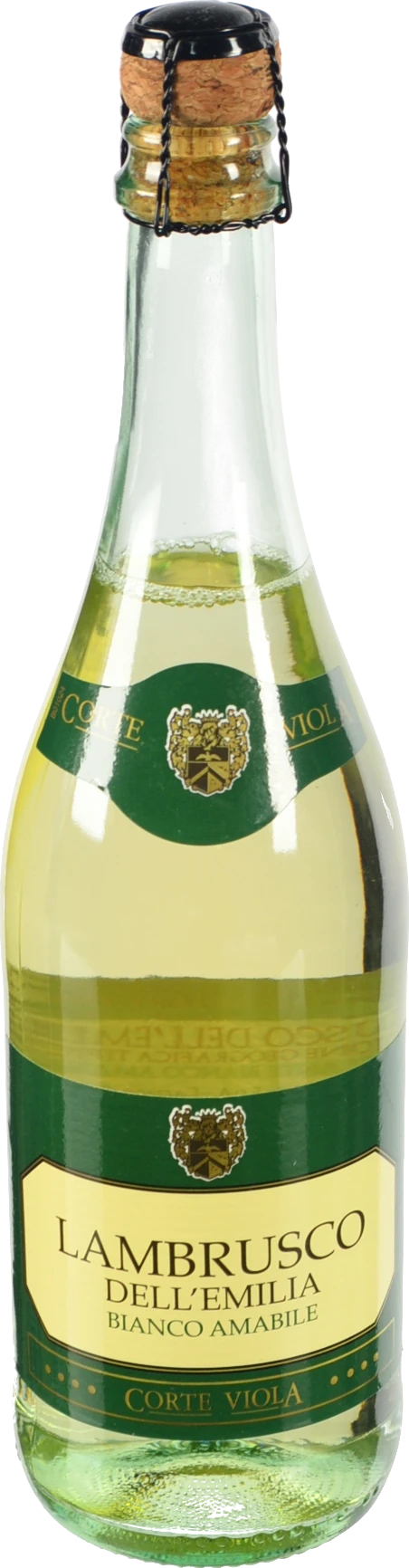 Вино напівігристе Corte Viola 0.75л ламбруско емілія IGT біле солодке 8